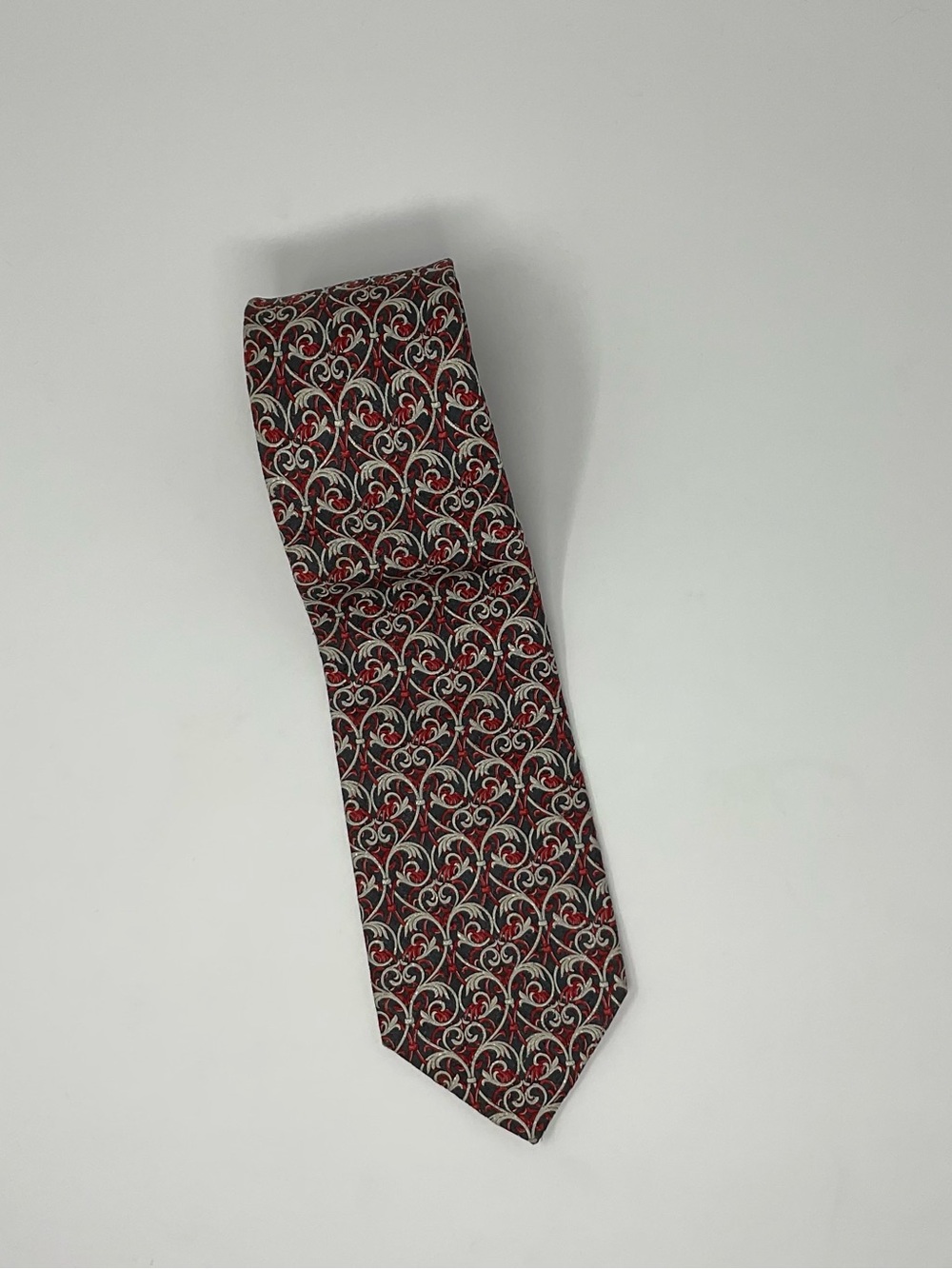 Vintage Gianni Versace 100% Silk Baroque Scroll Tie | Made in Italy